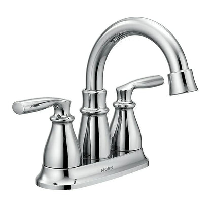 MOEN Hilliard 84537 Two-Handle 4 in Centerset Bathroom Sink Faucet in Chrome