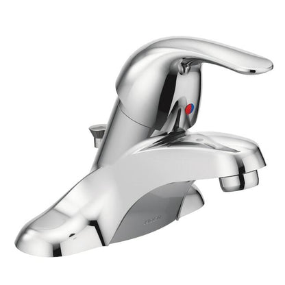 MOEN Adler 1-Handle 4-in Centerset WaterSense Bathroom Sink Faucet in Chrome (2-Pack)