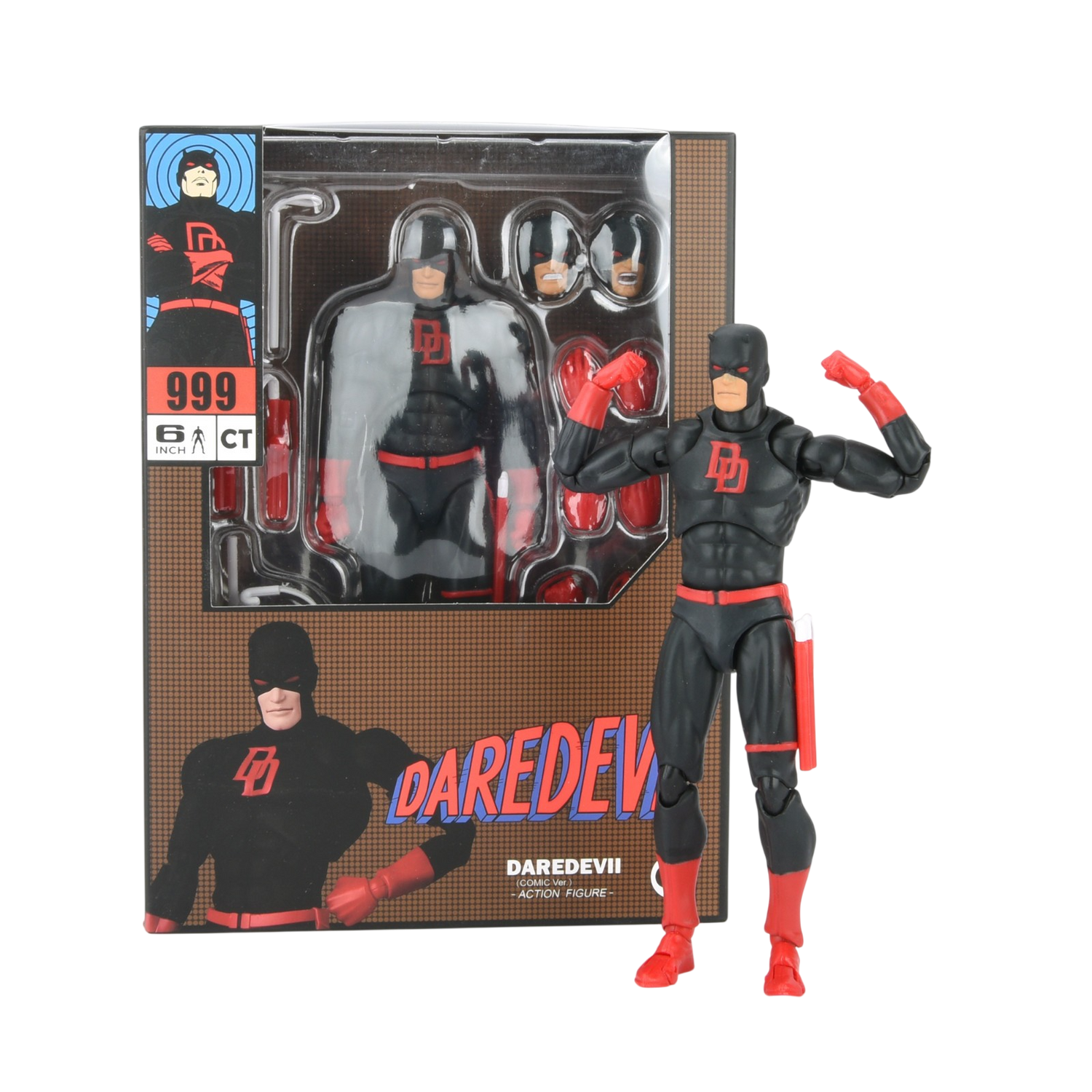 CT Toys Daredevil Comic Black Version w/Accessory 6 inch Action Figure Toy 