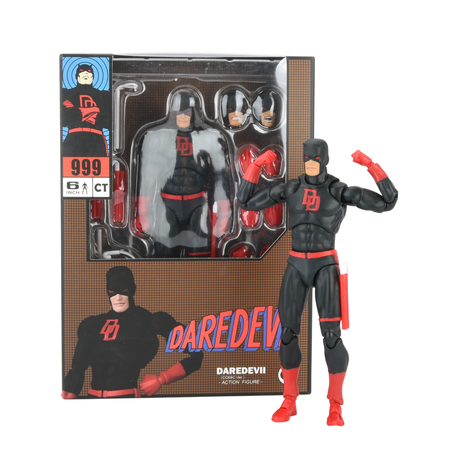 CT Toys Daredevil Comic Black Version w/Accessory 6 inch Action Figure Toy 