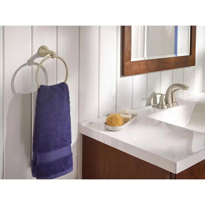 MOEN Seena 5010SRN Centerset 2-Handle Bathroom Faucet in Spot Resist Brushed Nickel