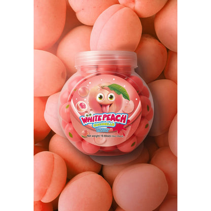 Zoomi Gushmello Candy Fruity Gummy Marshmallow Filled Center 55 Pieces Jar
