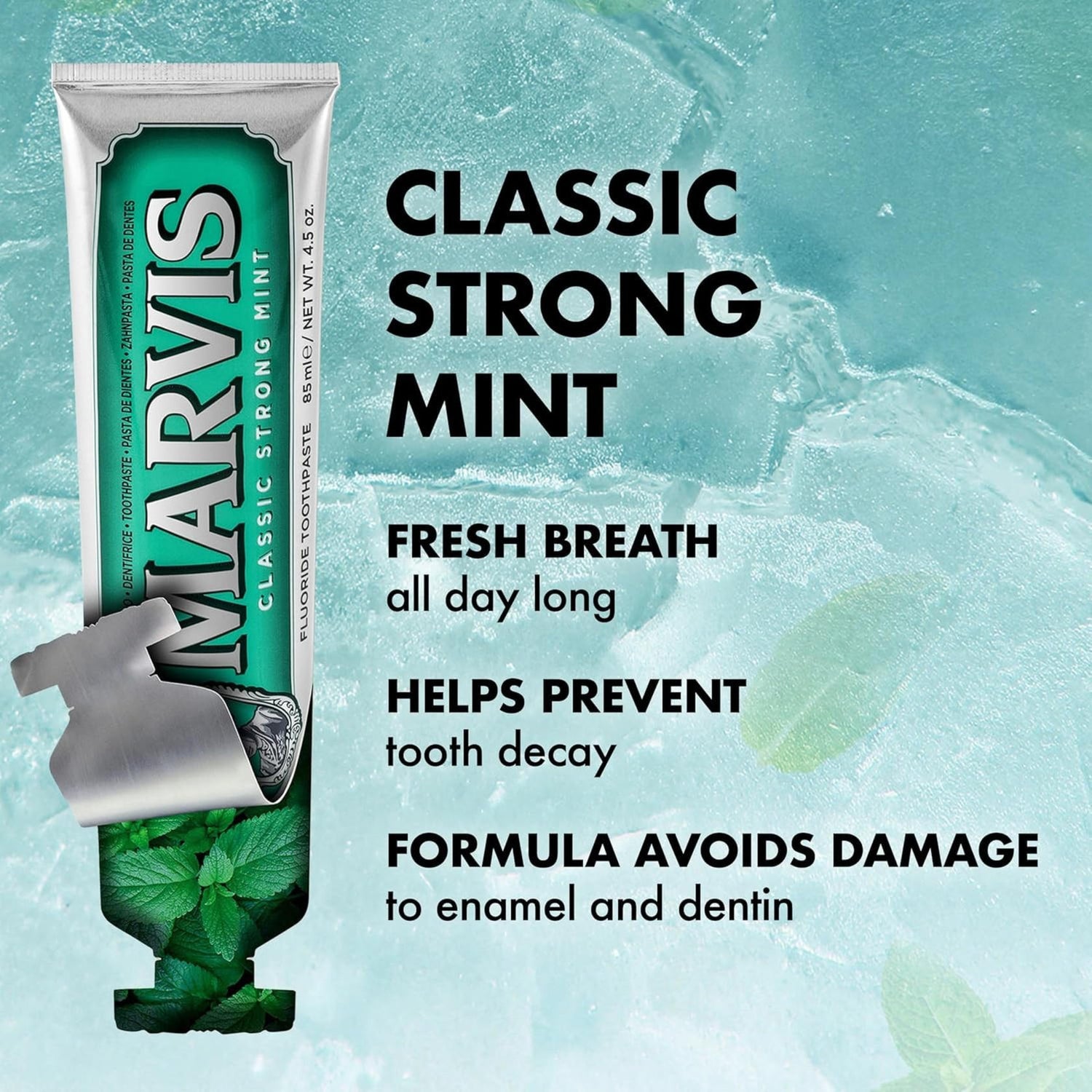 Marvis Toothpaste  Whitening Mint, Licorice, Sinuous Lily, Vegan Cruelty-Free 85 ml