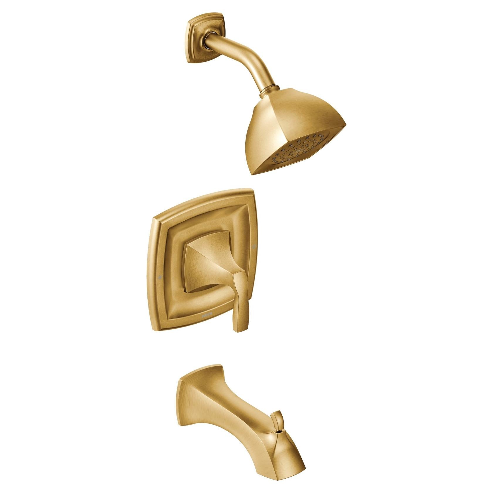 MOEN Voss T2693BG Posi-Temp Single-Handle Tub and Shower Faucet Trim Kit in Brushed Gold (Valve Not Included)