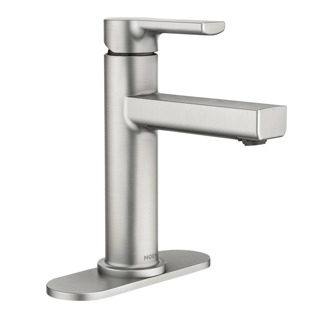 MOEN Rinza 84627SRN One-Handle Bathroom Sink Faucet in Spot Resist Brushed Nickel (Drain Included) - Like New