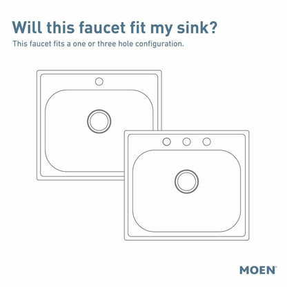 MOEN Sperry 87696EWSRS One-Handle Pull-Down Touchless Kitchen Faucet in Spot Resist Stainless - Like New