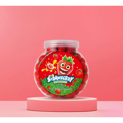 Zoomi Gushmello Candy Fruity Gummy Marshmallow Filled Center 55 Pieces Jar