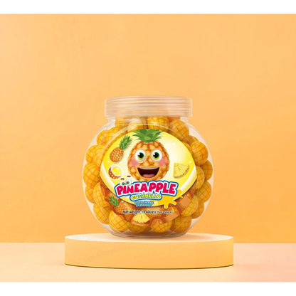 Zoomi Gushmello Candy Fruity Gummy Marshmallow Filled Center 55 Pieces Jar