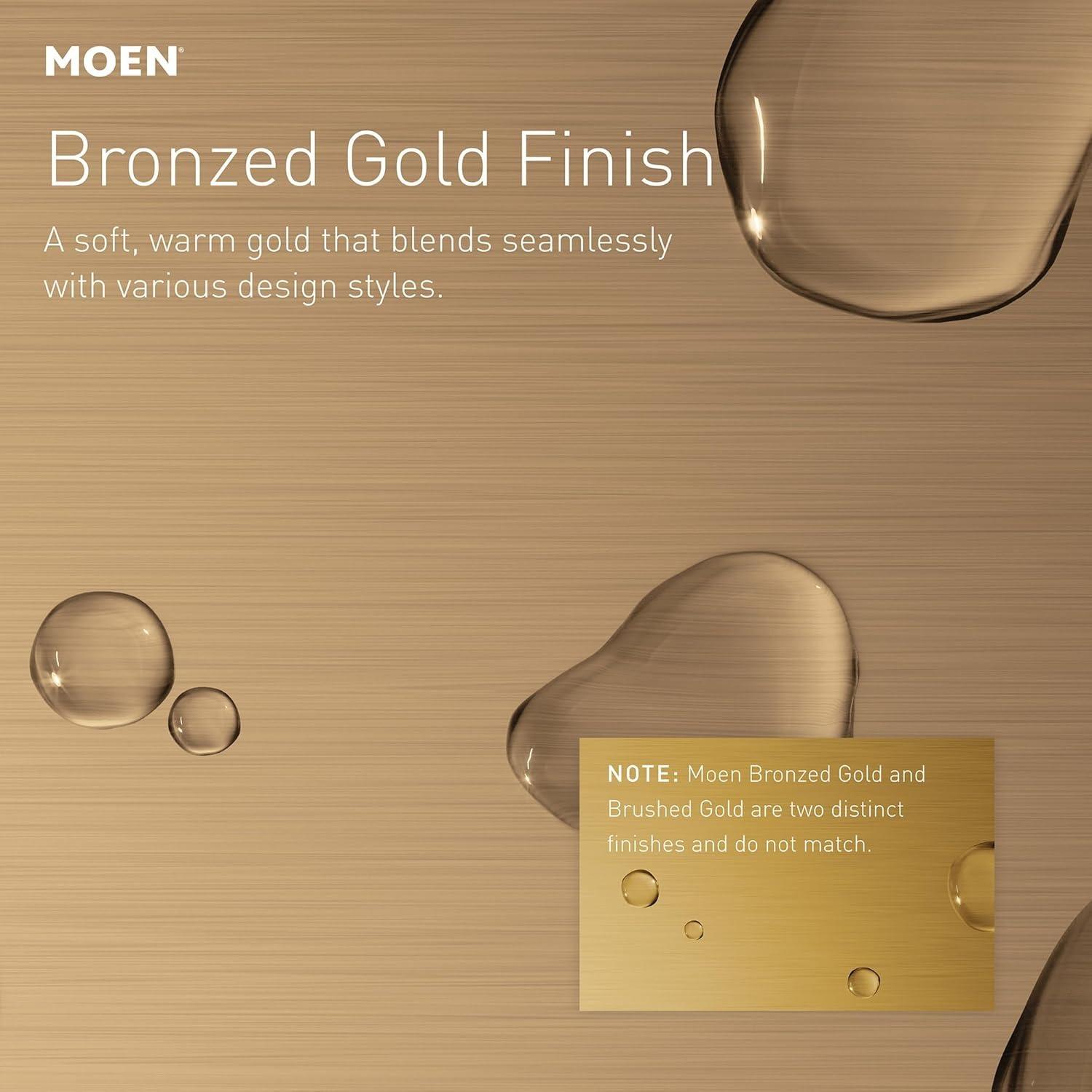 MOEN Jase T2195BZG Posi-Temp Two-Handle 3-Function Transfer Valve Trim in Bronzed Gold (Valve Required)