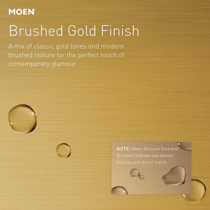 MOEN Cia T2261BG 1-Handle Posi-Temp Pressure Balancing Valve Trim Kit in Brushed Gold (Valve Required)