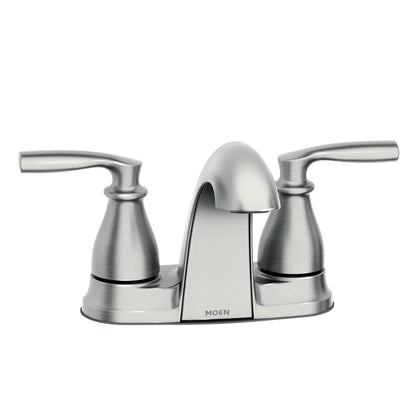 MOEN Hilliard 84532SRN Two-handle Centerset Bathroom Sink Faucet in Spot Resist Brushed Nickel
