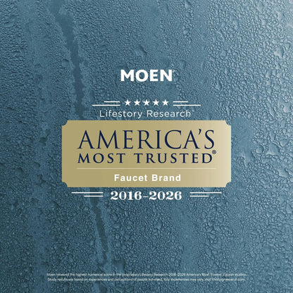 MOEN Lindor 84506 Two-Handle 4-Inch Centerset Bathroom Faucet in Chrome (Drain Included)