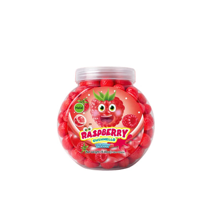 Zoomi Gushmello Candy Fruity Gummy Marshmallow Filled Center 55 Pieces Jar