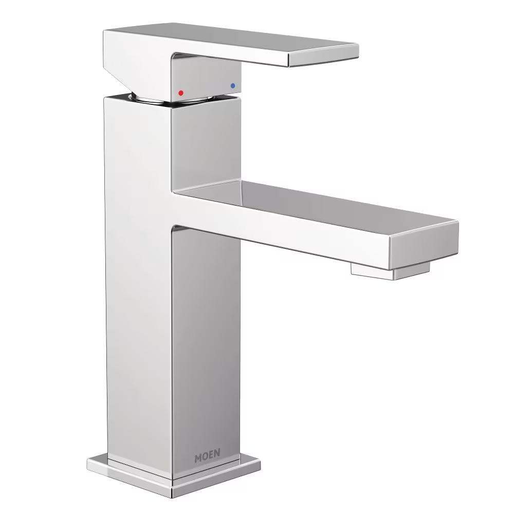 MOEN Kyvos 6781 One-Handle Single-Hole Bathroom Faucet in Chrome (Drain Included)