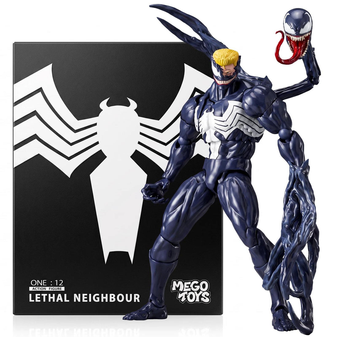 Mess Toys Venom Lethal Neighbor Spider-Man Symbiote 1/12 Action Figure Toy
