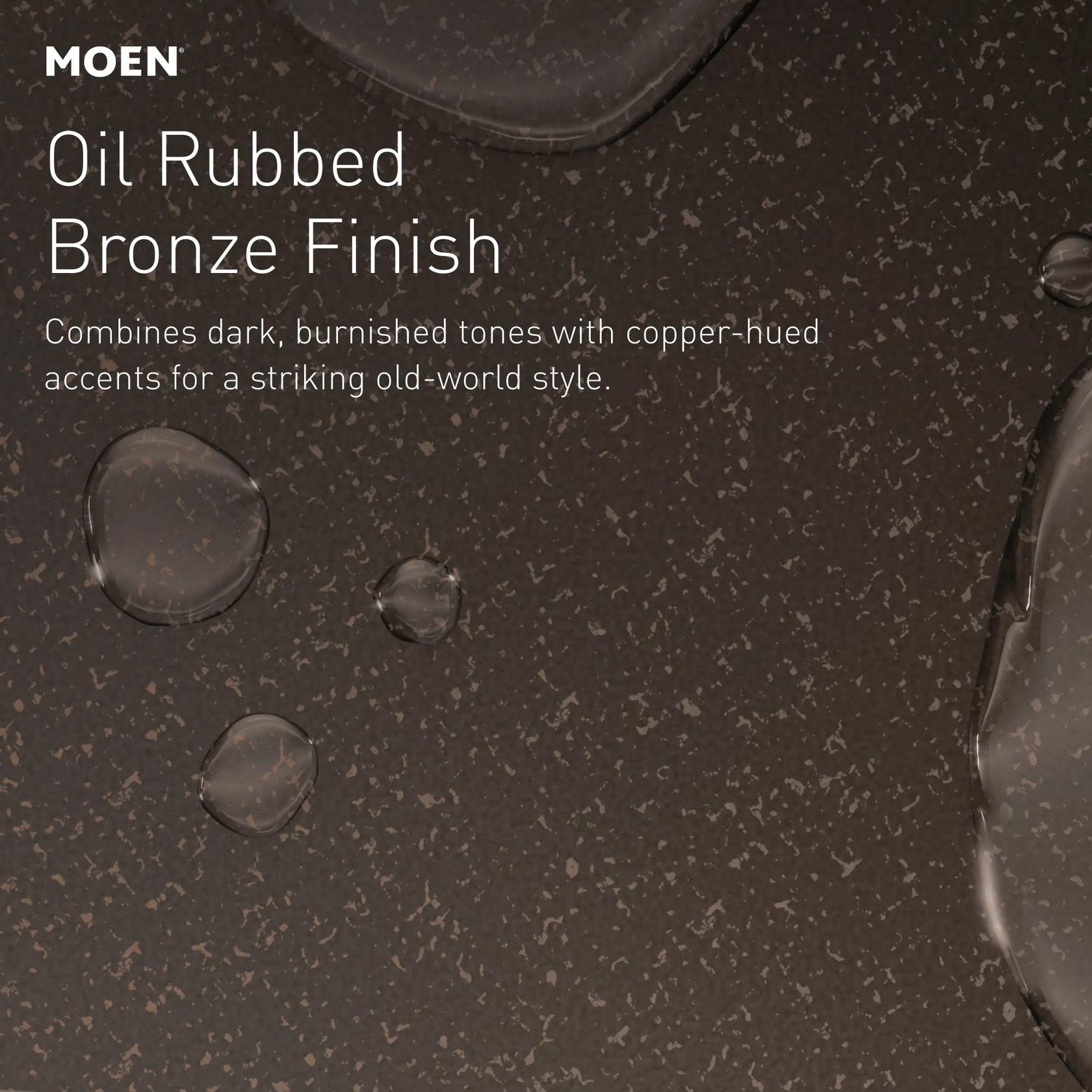 MOEN Brantford T4943ORB Two-Handle Deck-Mount Roman Tub Faucet Trim Kit in Oil Rubbed Bronze (Valve Not Included)