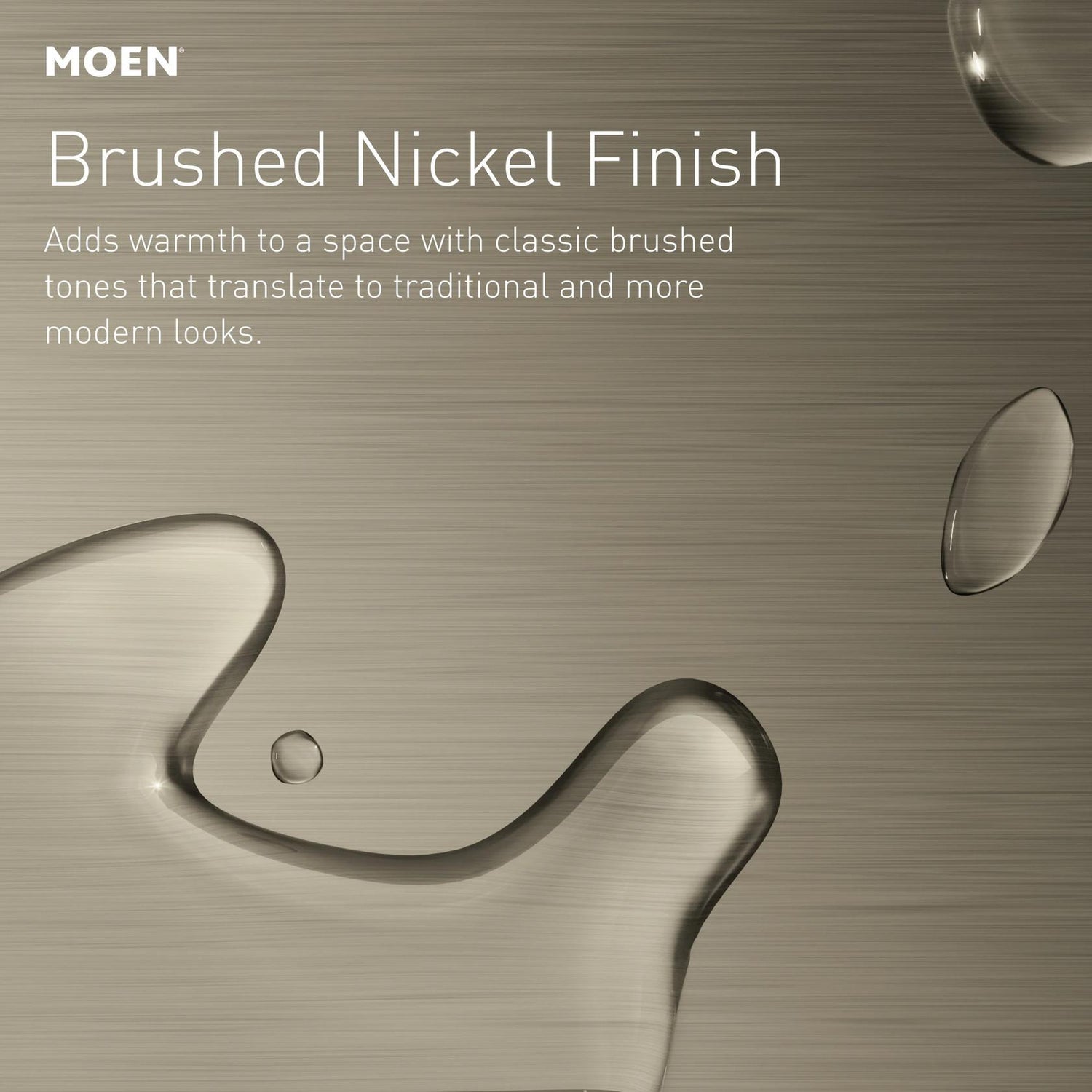MOEN Brantford T2252EPBN Posi-Temp Rain Shower Single-Handle Shower Faucet Trim Kit in Brushed Nickel (Valve Required)