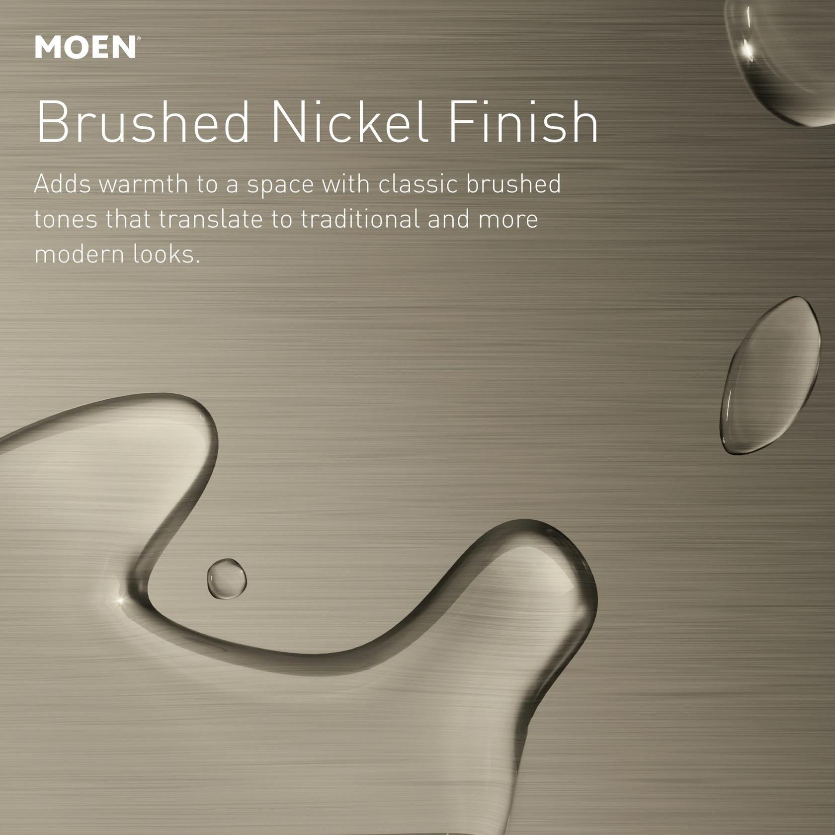MOEN Brantford T2252EPBN Posi-Temp Rain Shower Single-Handle Shower Faucet Trim Kit in Brushed Nickel (Valve Required)