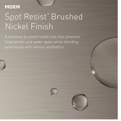 MOEN Halle 84972SRN 8 in. Widespread 2-Handle High-Arc Bathroom Faucet in Spot Resist Brushed Nickel