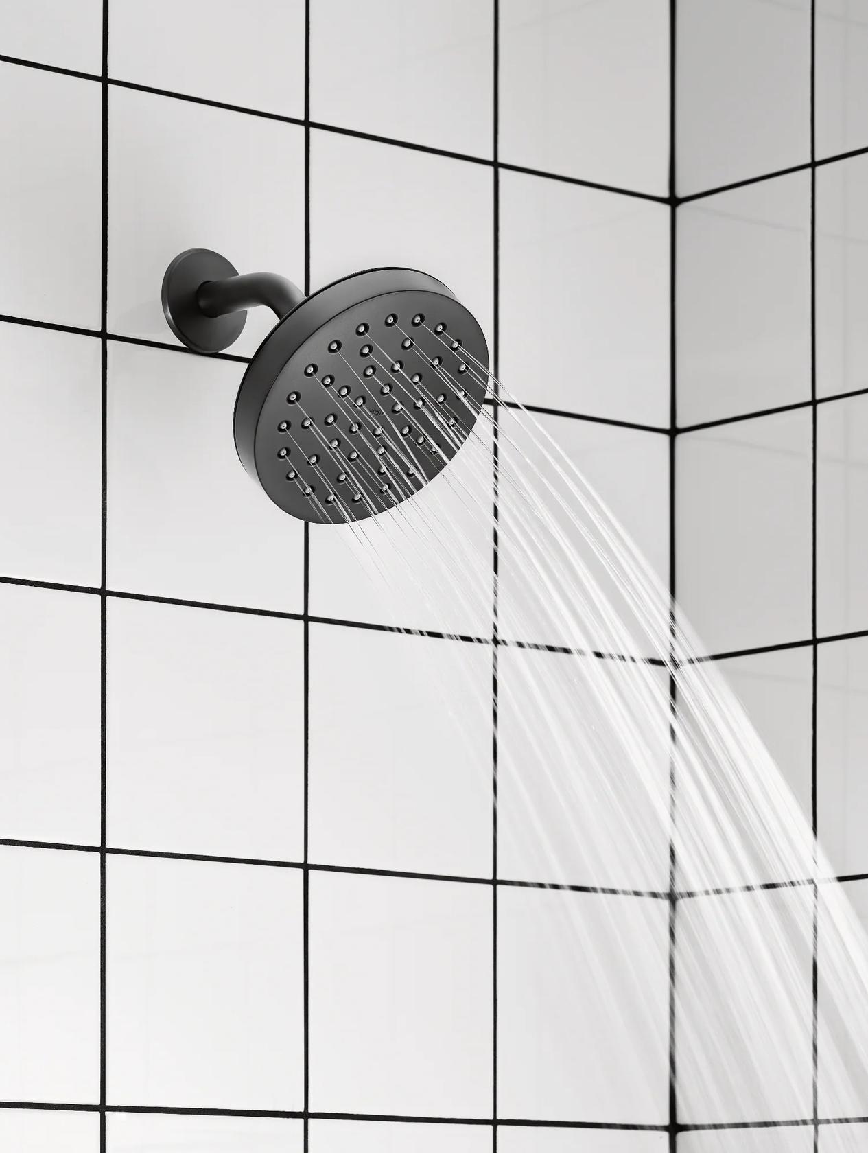 MOEN Rinza 82628BL One-Handle Bathtub and shower Faucet in Matte Black (Valve Included)