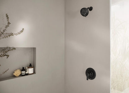 MOEN Rinza 82628BL One-Handle Bathtub and shower Faucet in Matte Black (Valve Included)