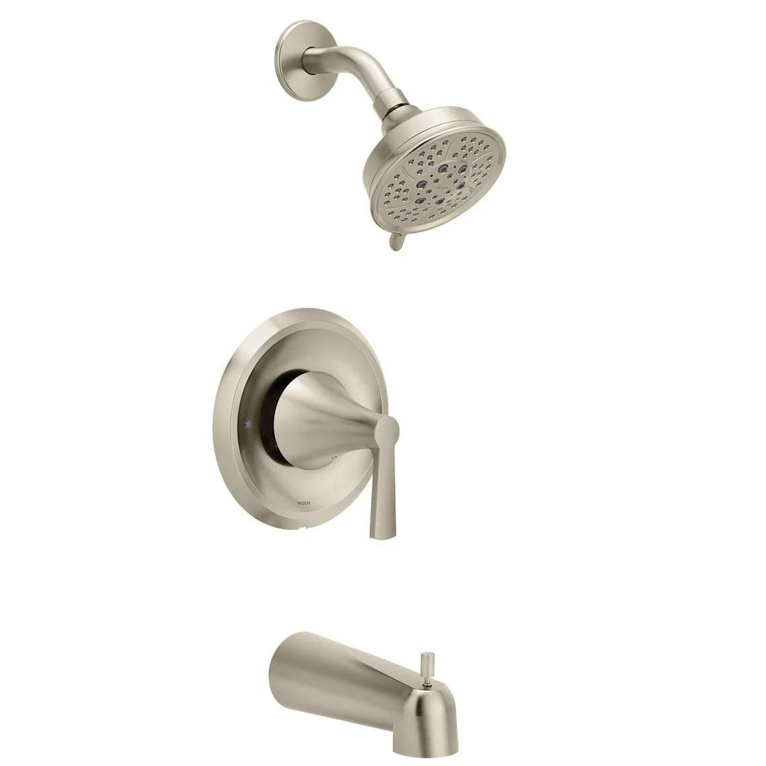 MOEN Jase T2413EPBN One-Handle Posi-Temp Tub and Shower Trim with Diverter Tub Spout in Brushed Nickel (Valve Required)