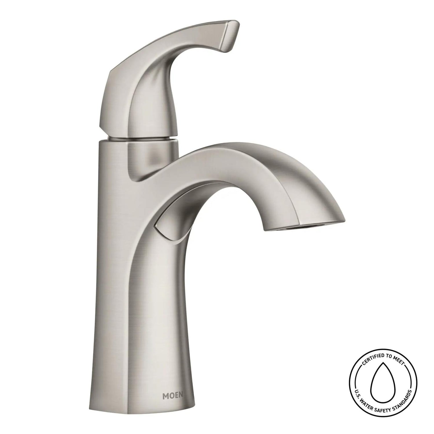 MOEN Lindor 84505SRN Single Handle Lavatory Faucet in Brushed Nickel