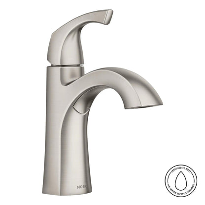 MOEN Lindor 84505SRN Single Handle Lavatory Faucet in Brushed Nickel