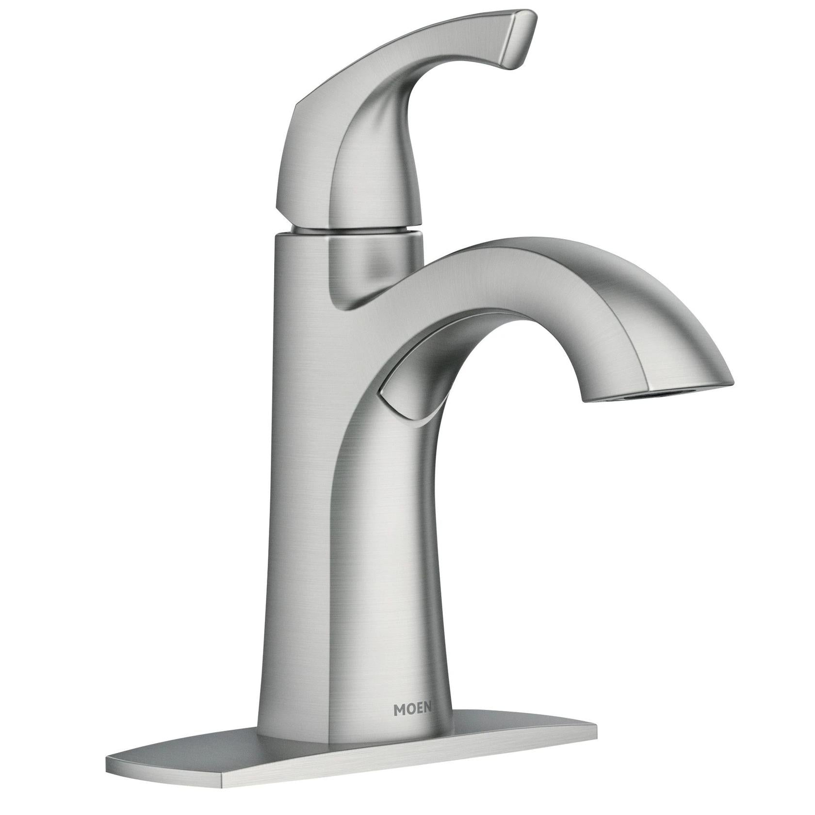 MOEN Lindor 84505SRN Single Handle Lavatory Faucet in Brushed Nickel
