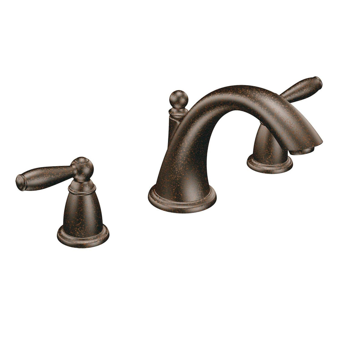 MOEN Brantford T4943ORB Two-Handle Deck-Mount Roman Tub Faucet Trim Kit in Oil Rubbed Bronze (Valve Not Included)