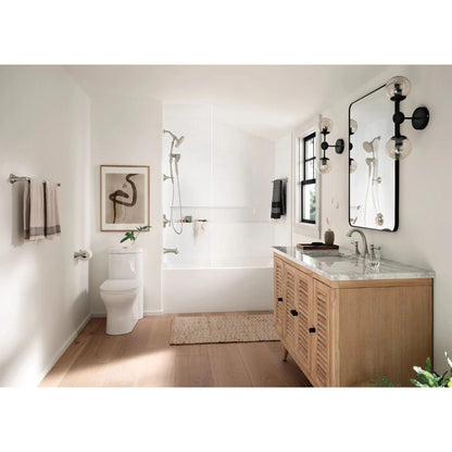 MOEN Engage 28501SRN Handheld and Rain Showerhead with Slide Bar Magnetix in Spot Resist Brushed Nickle