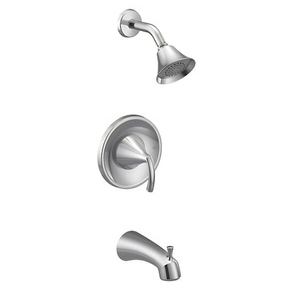 MOEN Glyde T62743 Posi-Temp Tub and Shower Trim, 2.5 GPM Shower in Chrome
