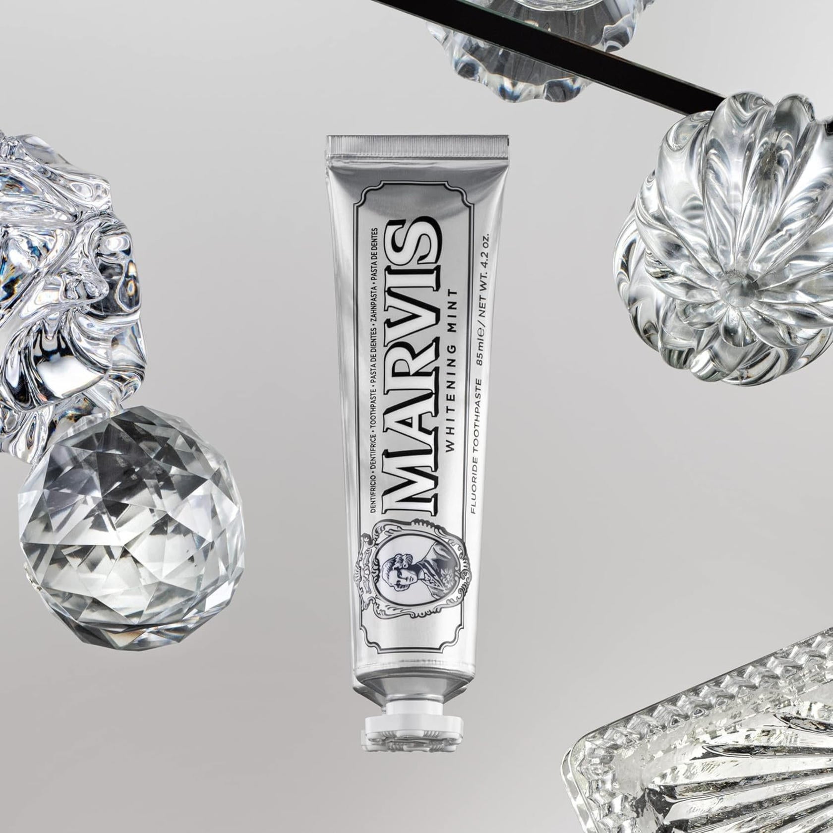 Marvis Toothpaste  Whitening Mint, Licorice, Sinuous Lily, Vegan Cruelty-Free 85 ml