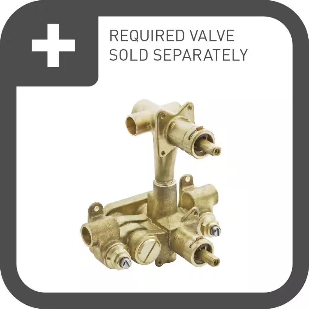 MOEN Kingsley Moentrol T4111 with Transfer Valve 2-Handle Valve Trim Kit in Chrome (Valve Not Included)