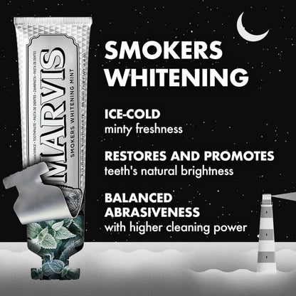 Marvis Toothpaste  Whitening Mint, Licorice, Sinuous Lily, Vegan Cruelty-Free 85 ml