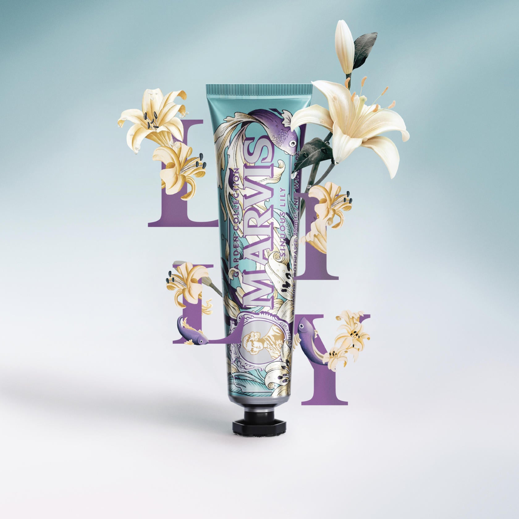 Marvis Toothpaste  Whitening Mint, Licorice, Sinuous Lily, Vegan Cruelty-Free 85 ml