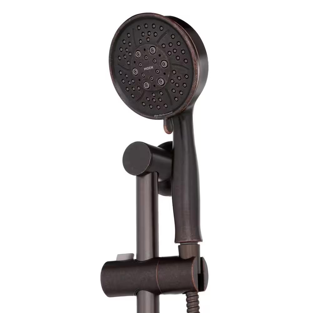 MOEN Eco-Performance 3667EPORB 4-Spray Handheld Showerhead with Slide Bar in Oil Rubbed Bronze