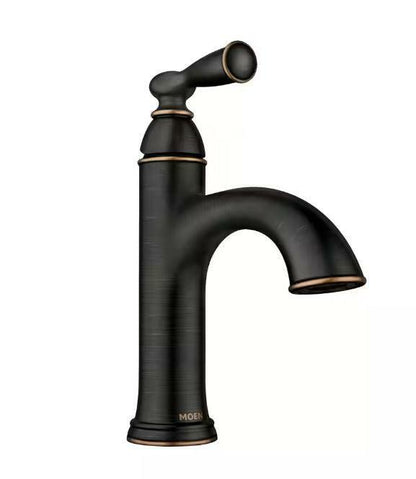 MOEN Banbury 84945BRB Single Handle Single Hole Bathroom Faucet in Mediterranean Bronze