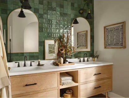 MOEN Banbury 84947BRB Widespread Double Handle High-Arc Bathroom Faucet in Mediterranean Bronze (Valve Included)