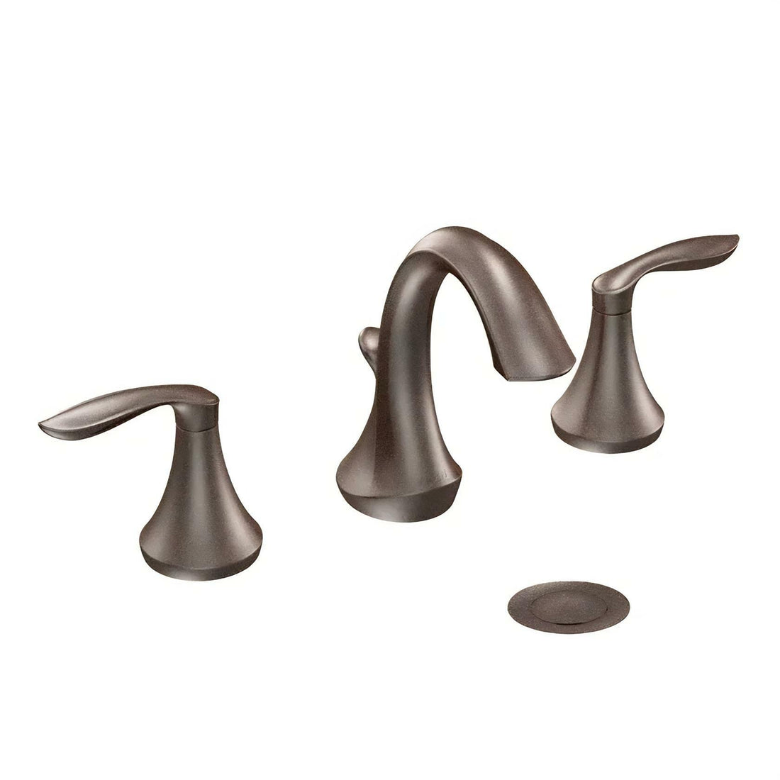 MOEN Eva T6420ORB 8 in. Widespread 2-Handle High-Arc Bathroom Faucet Trim Kit in Oil Rubbed Bronze (Valve Not Included)
