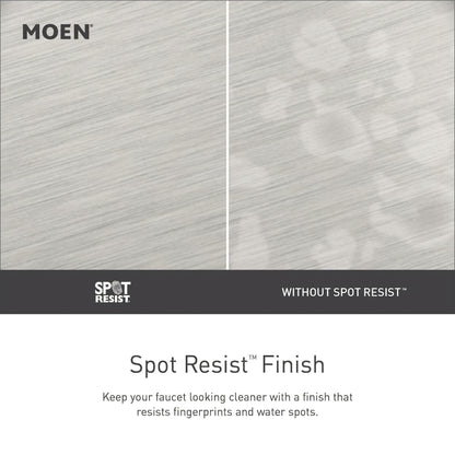 MOEN Essie 84128SRN Two Handle Centerset Bathroom Faucet in Spot Resist Brushed Nickel