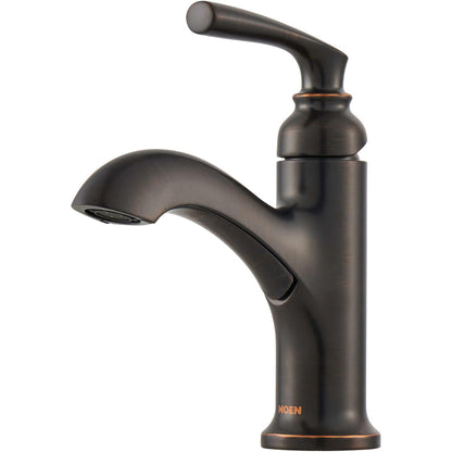 MOEN Hilliard 84535BRB 1.2 GPM Single Hole Bathroom Faucet with Pop-Up Drain Assembly and Duralast Technology