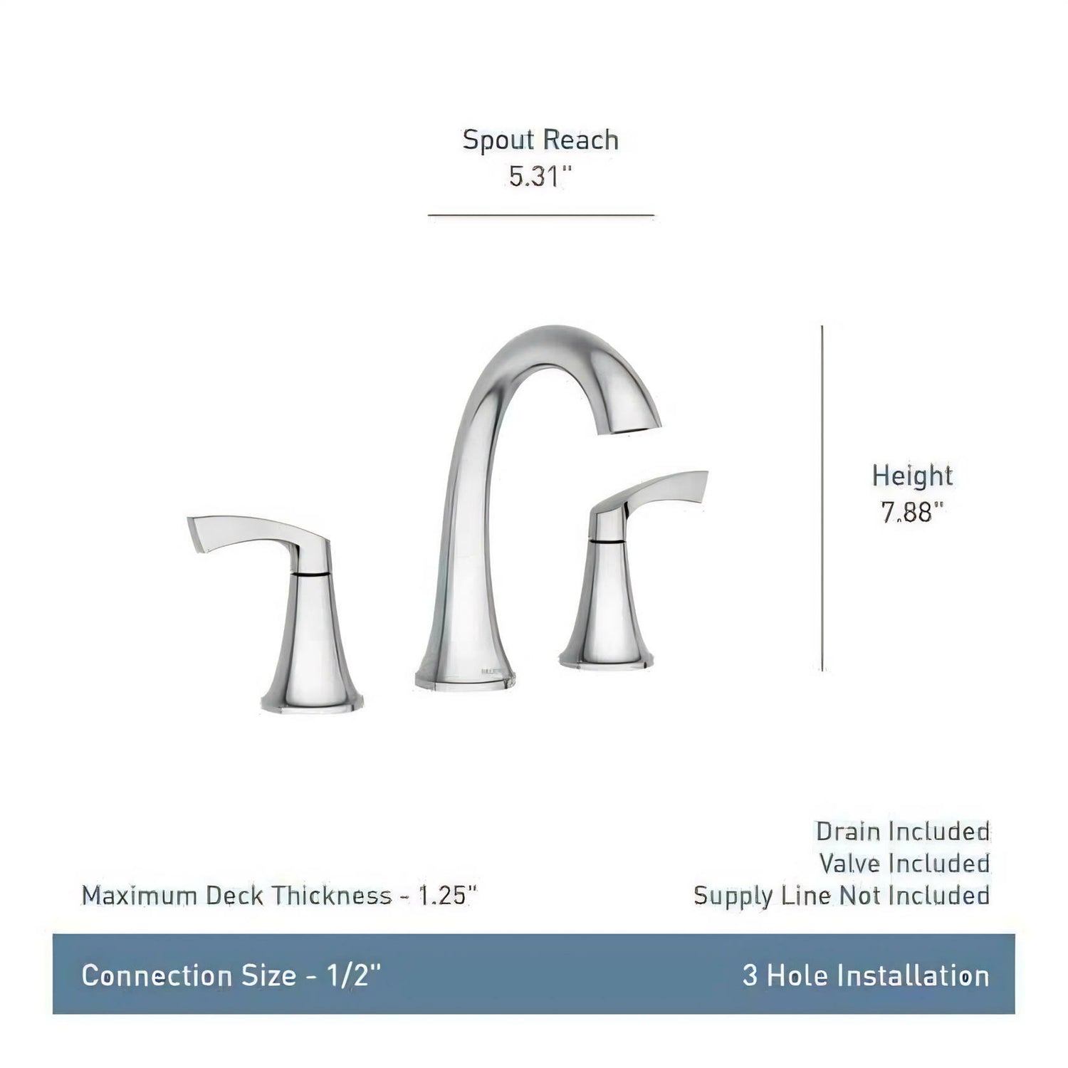 MOEN Korek 84468SRN Widespread Double Handle High-Arc Bathroom Faucet in Spot Resist Brushed Nickel (Valve Included)