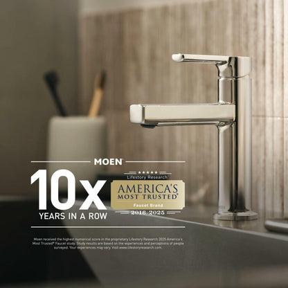 MOEN Revyl 84771 Single Hole Single Handle Bathroom Faucet in Chrome
