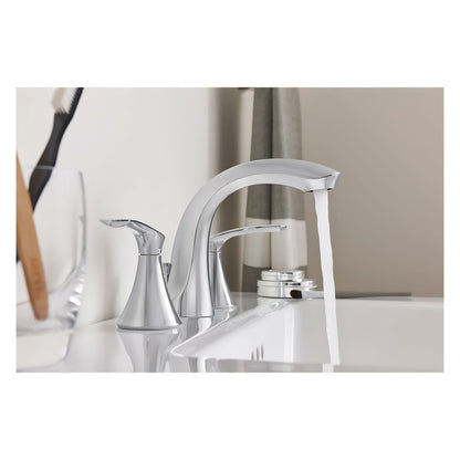 MOEN Darcy WS84551 8 in. Widespread 2-Handle High-Arc Bathroom Faucet in Chrome