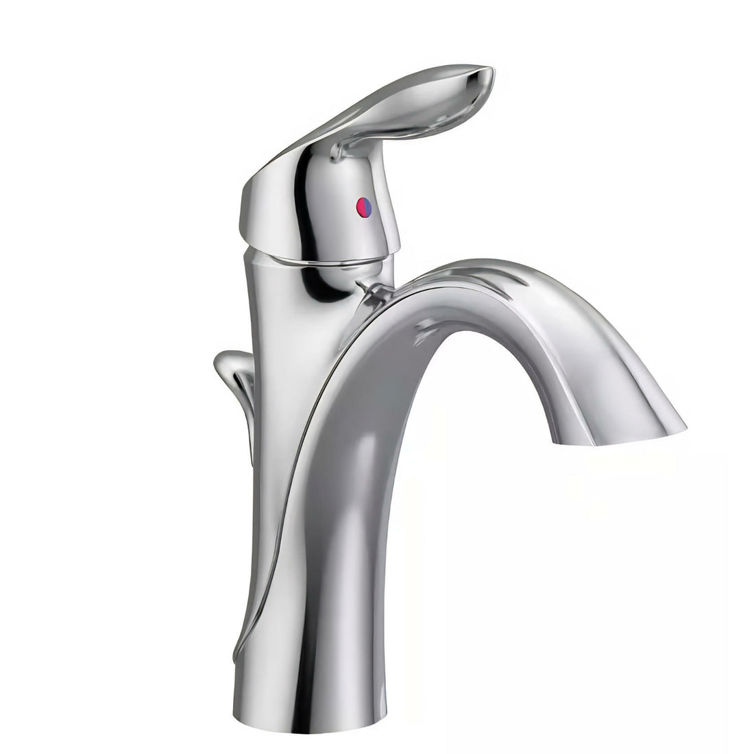 MOEN Eva 6400 Single Hole Single-Handle High-Arc Bathroom Faucet in Chrome