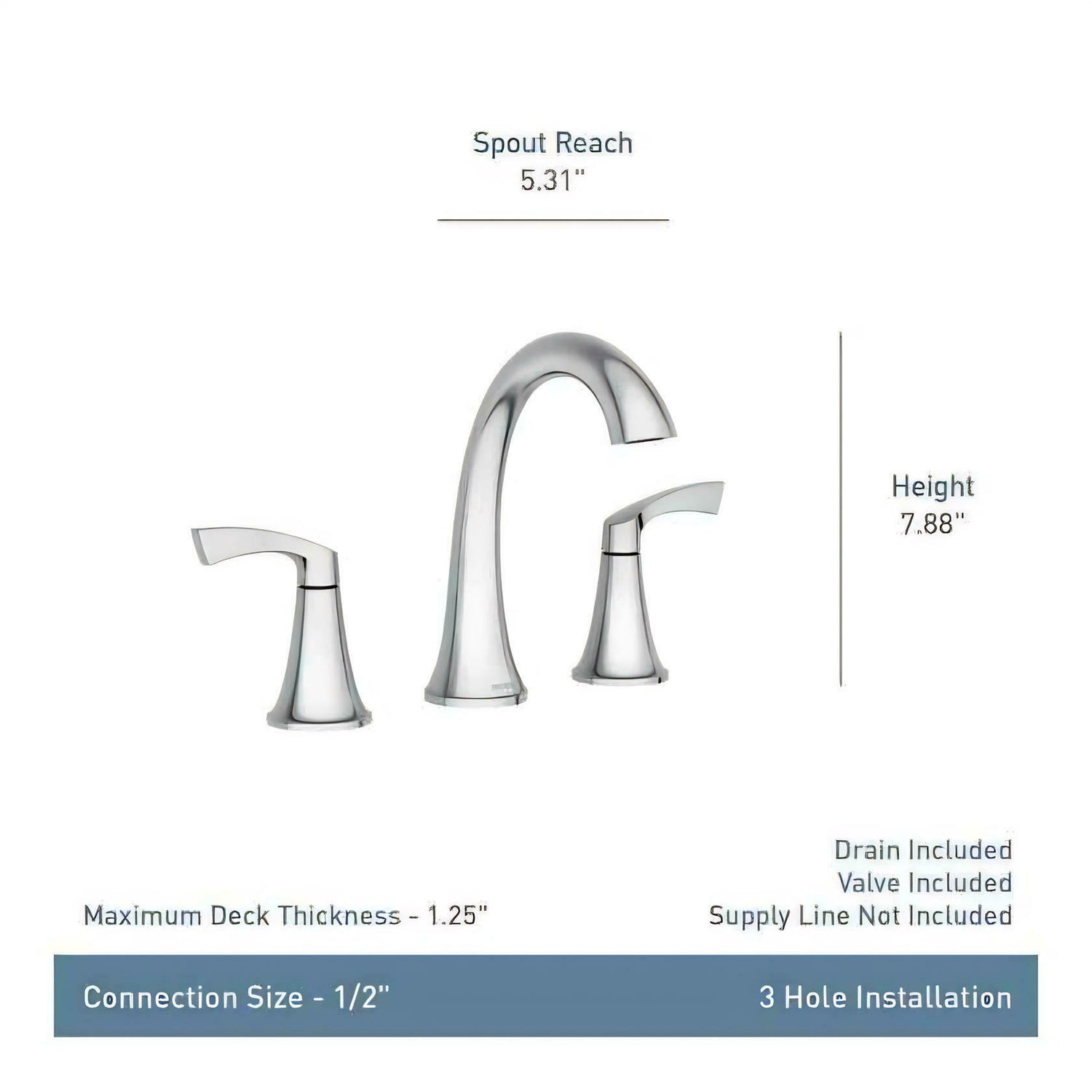 MOEN Korek 84468BL Widespread Double Handle High-Arc Bathroom Faucet with Valve in Matte Black