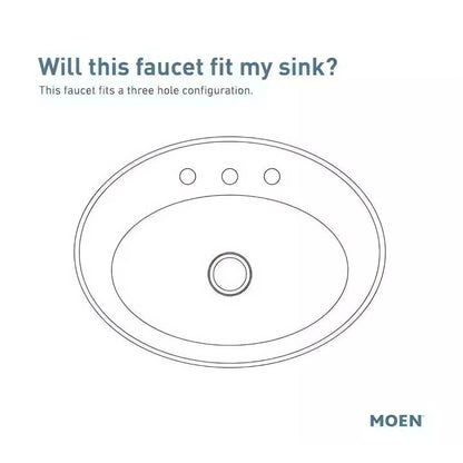 MOEN Korek 84468BL Widespread Double Handle High-Arc Bathroom Faucet with Valve in Matte Black