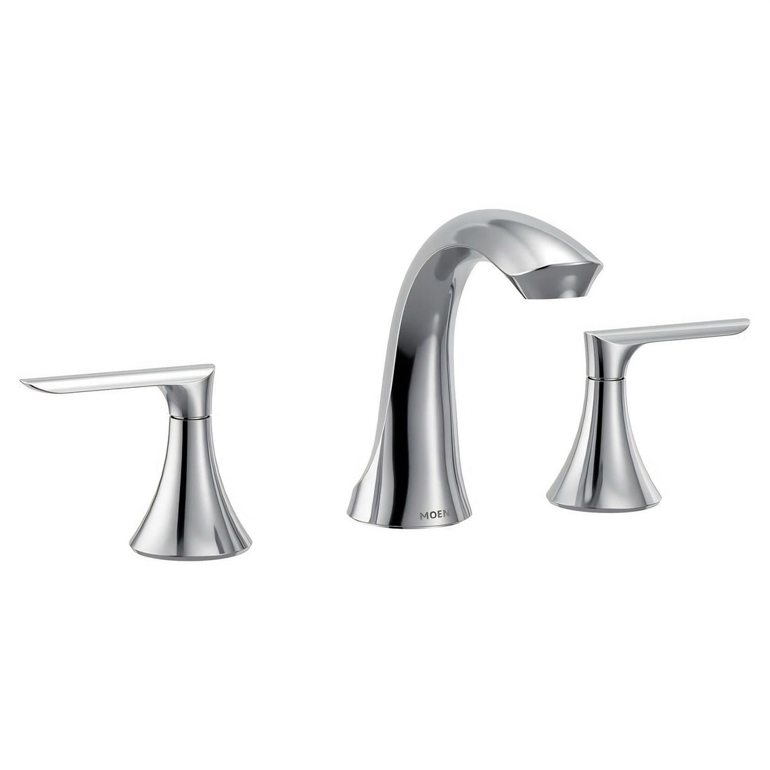 MOEN Findlay 84517 Widespread 2-Handle Bathroom Faucet in Chrome (Valve Included)