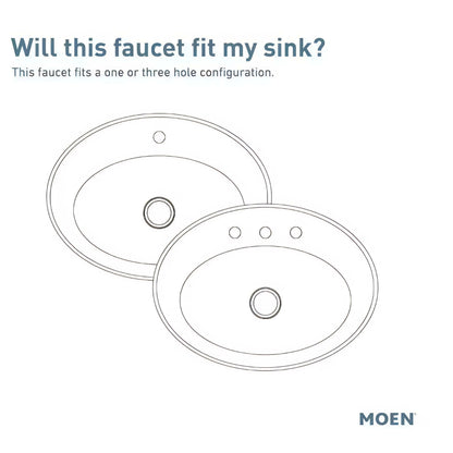 MOEN Findlay 84516SRN Single-Handle Single-Hole Bathroom Faucet in Spot Resist Brushed Nickel